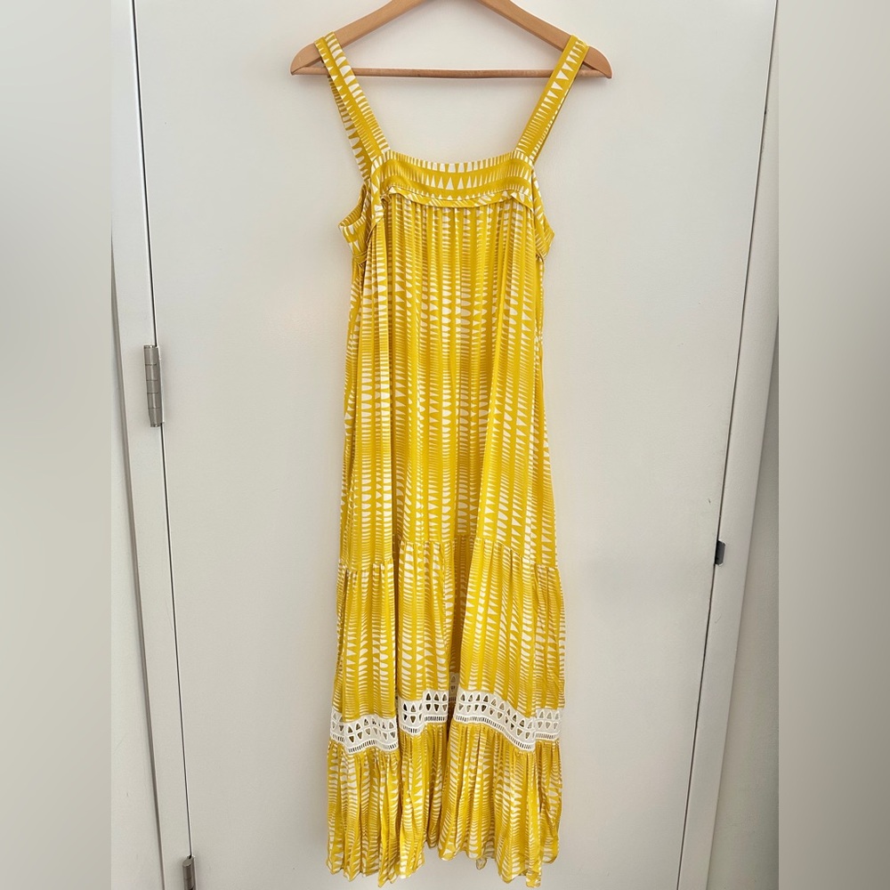 Lemlem Yellow Print Maxi Dress